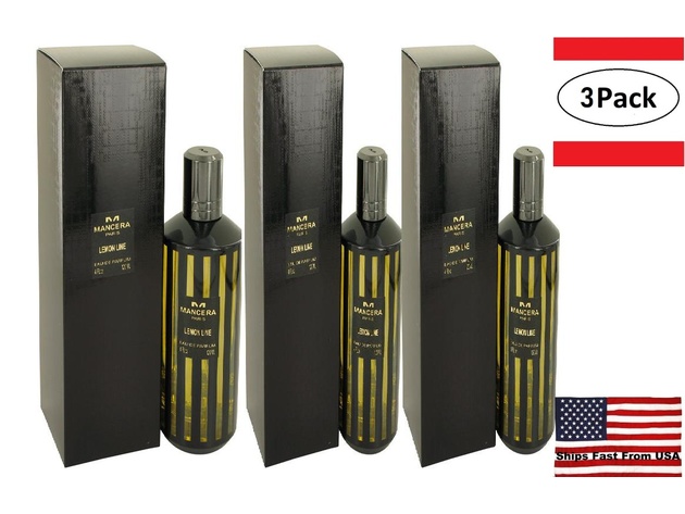 3 Pack Mancera Lemon Line by Mancera Eau De Parfum Spray (Unisex) 4 oz for Women