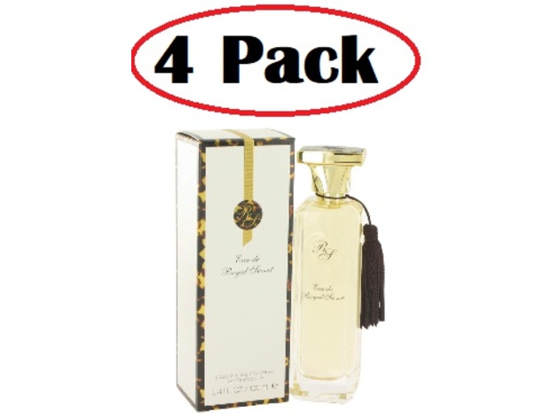 4 Pack of Eau De Royal Secret by Five Star Fragrance Co. Eau De Toilette Spray 3.4 oz