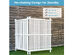 Costway Outdoor Privacy Screen Space Divider Patio Garden 36''x 48'' White, 2-Pack 