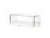 Costway Tempered Glass Coffee Table Accent Cocktail Side Table Living Room Furniture - Clear