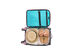 Kensie 3-Piece Le Jardin Spinner Luggage Set