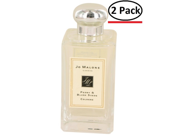 Jo Malone Peony & Blush Suede by Jo Malone Cologne Spray (Unisex Unboxed) 3.4 oz for Men (Package of 2)
