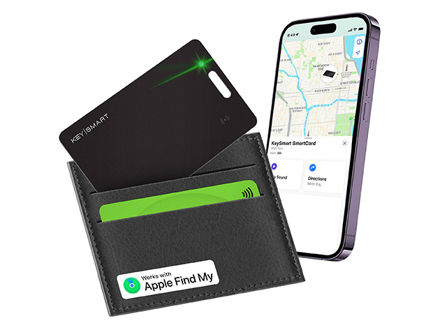KeySmart® SmartCard v2 - Works With Apple Find My | Wireless Charging (6-Pack)