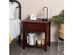 Costway Nightstand Beside Table Chest Sofa Table End Table Drawer Shelf - Brown