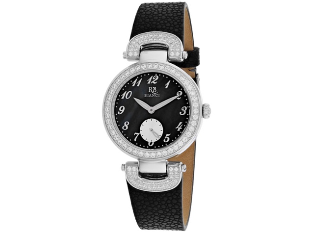 Roberto Bianci Women's Alessandra Black mother of pearl Dial Watch - RB0611