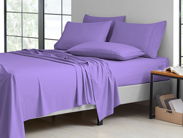 6-Piece Bamboo-Blend Comfort Luxury Sheet Set (Periwinkle/Full)