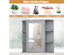 Costway Wall Mounted Medicine Cabinet w/Mirrored Door and 6 Open Shelves- Gray