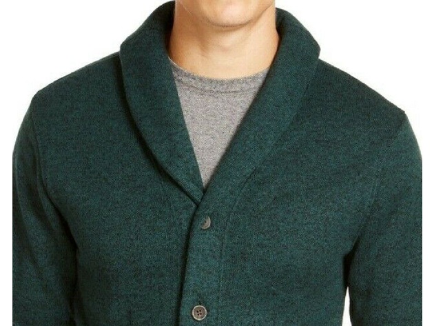 Levi's Men's Rand Shawl-Collar Cardigan Green Size 2 Extra Large