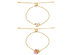 Swarovski Nicest Gold-Tone Light Multi-Colored Crystal Bracelets (Store-Display Model)