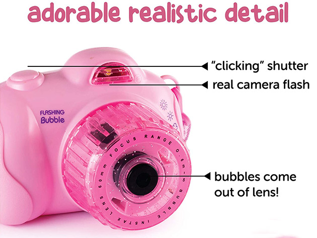 Musical Bubble Camera with Lights (2-Pack)