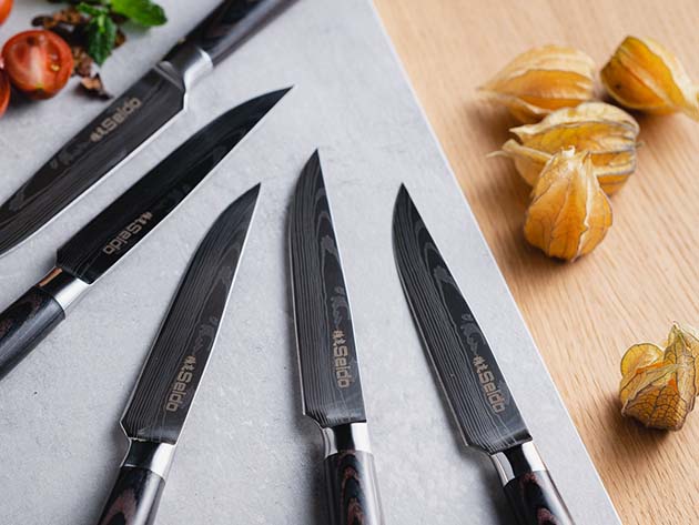 Seido™ Straight-Edged Steak Knives: Set of 5