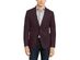 Calvin Klein Men's Slim-Fit Textured Sport Coat Wine Size 44 Regular