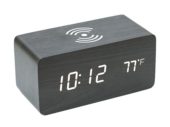 Qi Charging Led Wooden Alarm Clock Stacksocial - Wireless Charging Alarm Clock Qi Charging Led Wooden Alarm Clock Stacksocial - Wireless Charging Alarm Clock