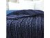 Yolly Channel Knit Throw (Light Blue/ 40"x60")