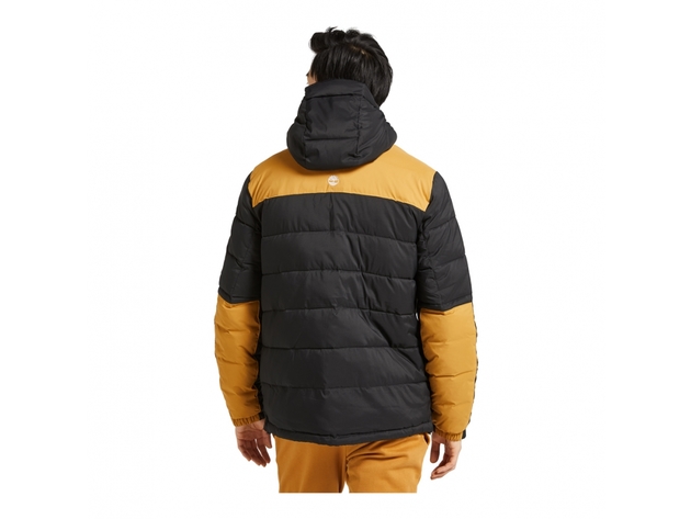 Timberland Men's Archive Hooded Puffer Jacket Black Size Medium