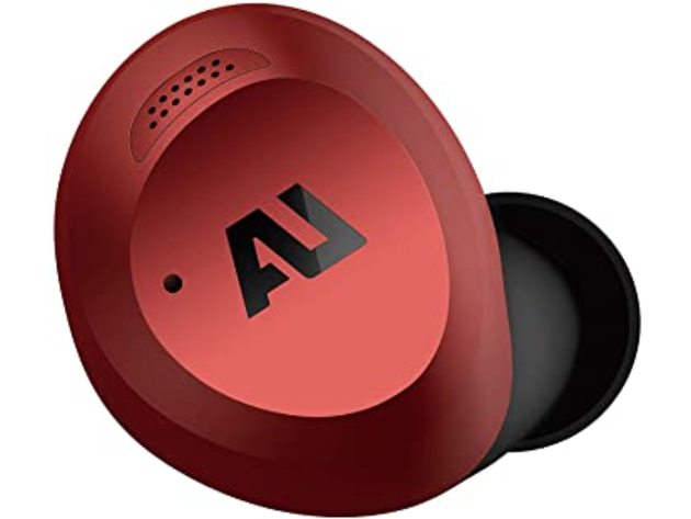 Ausounds AU-Stream Hybrid True Wireless Active Noise Cancelling Earbud, Red (new)