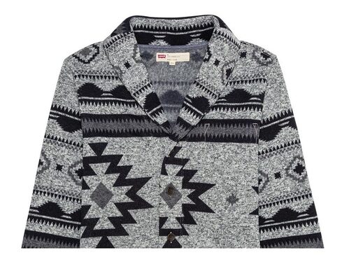 Levi's men's reverve geometric hotsell fleece cardigan