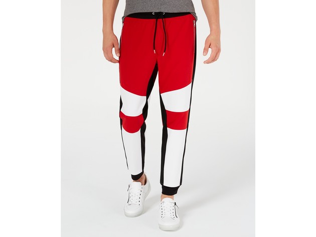 INC International Concepts Men's Lauderdale Colorblocked Jogger Pants Size Medium