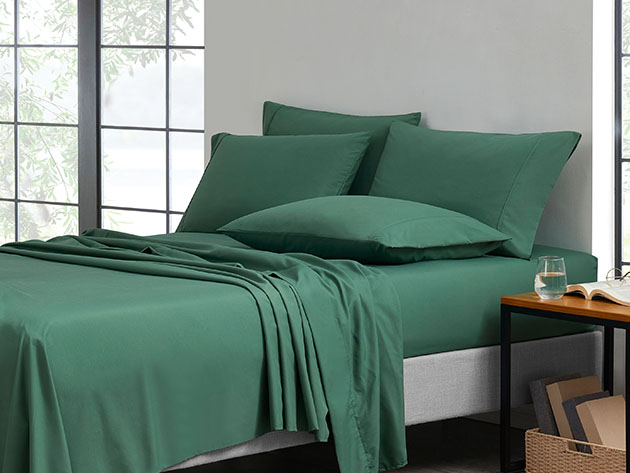 6-Piece Bamboo Comfort Luxury Sheet Set (Emerald/King)