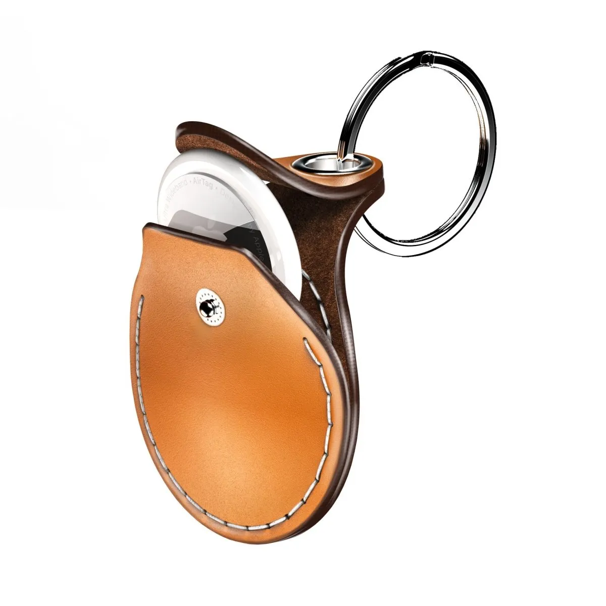 AirTag Leather Case - Tan