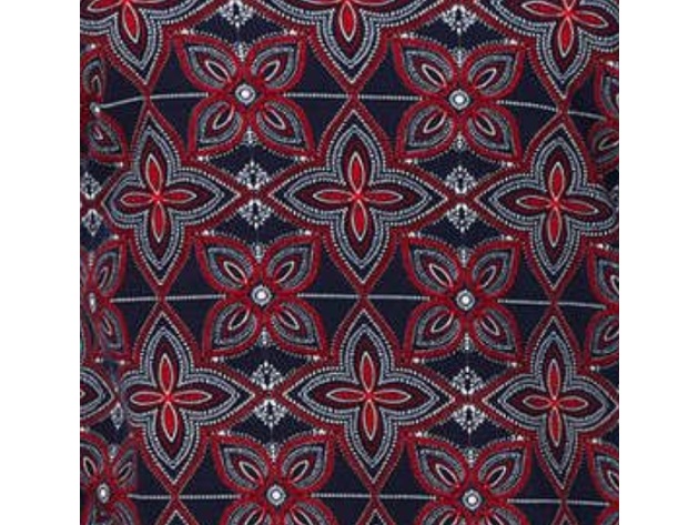 Charter Club Women's Plus Size Cotton Printed 3/4-Sleeve Top Red Size 2X
