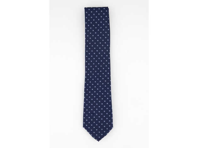 Tommy Hilfiger Men's Mont Classic Dot Stripe Tie Navy One Size
