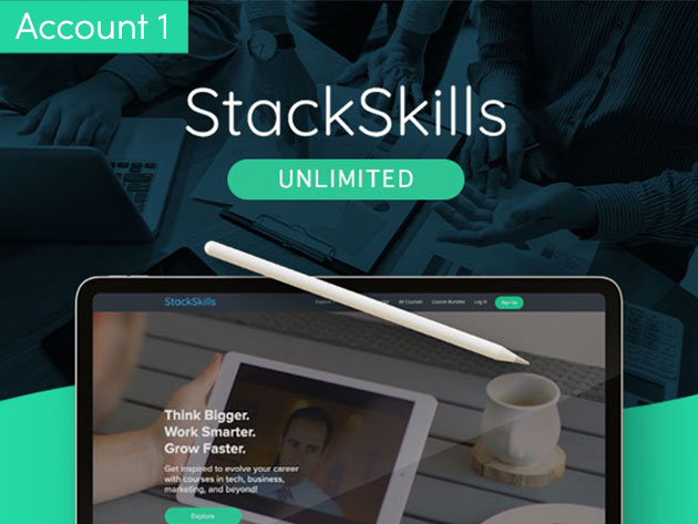 Get a StackSkills Unlimited: Lifetime Account