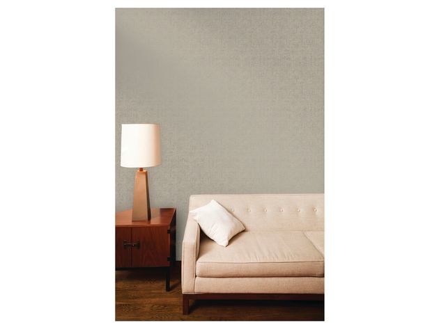 Devine Color Weave Pattern Twig and Metallic Sterling Self-Adhesive Peel and Stick Wallpaper