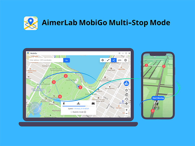 AimerLab MobiGo iPhone GPS Location Spoofer: Lifetime Plan