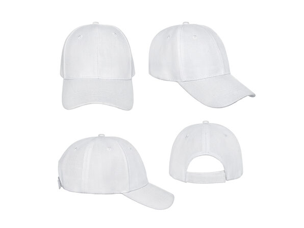 white plain baseball cap