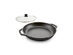 Lodge LC12EP 12 inch Seasoned Cast Iron Every Day Pan with Glass Lid