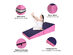 Costway Incline Gymnastic Pad Folding Wedge Ramp Gym Fitness Exercise Sport Tumbling Mat - Purple