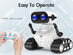 Rechargeable RC Robot for Kids with Music & LED Lights