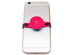SUC-IT Patented Silicone Suction Phone Holder (Pink) with Clips (Black)