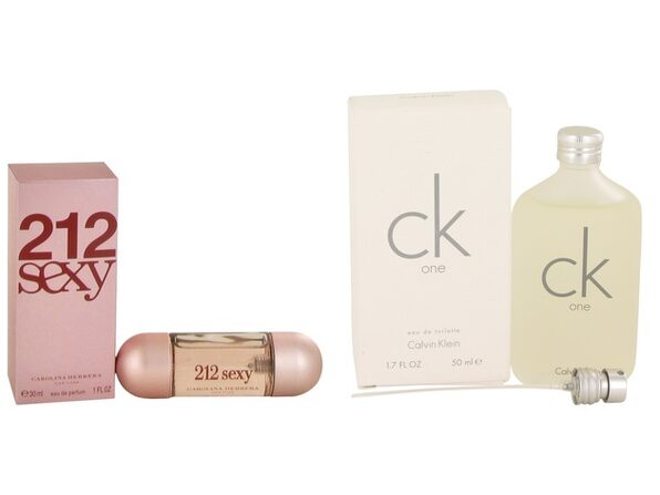 Gift set 212 Carolina Herrera Eau De Parfum Spray 1 oz And CK ONE EDT Pour/Spray (Unisex) 1.7 oz | Joyus