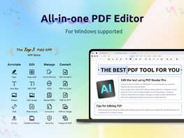 PDF Reader Pro Permanent License: Lifetime Subscription (Windows)