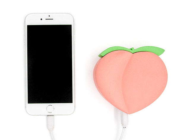 Peach Emoji Power Bank