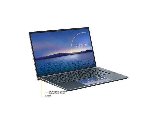 Asus UX435EGXH74 Zenbook 14 inch Pine Grey UX435 Ultra-Slim Laptop