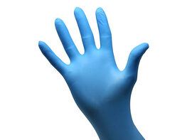 Safe Guard Blue Nitrile Disposable Gloves