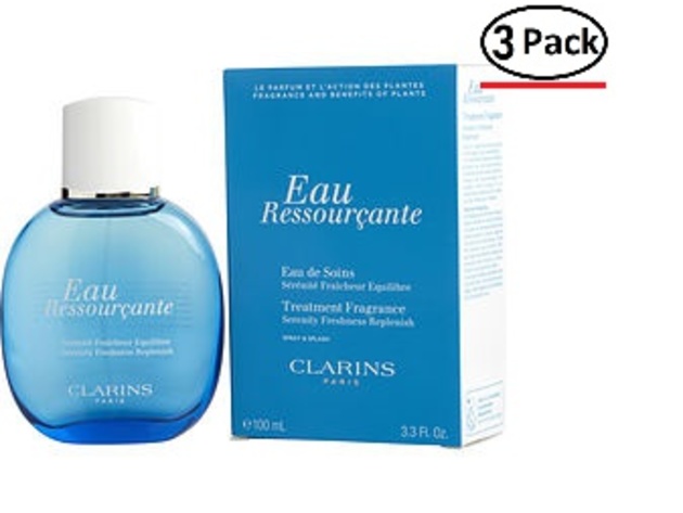 Clarins Eau Ressourcante By Clarins Treatment Fragrance Spray 3.3 Oz For Women (Package Of 3)