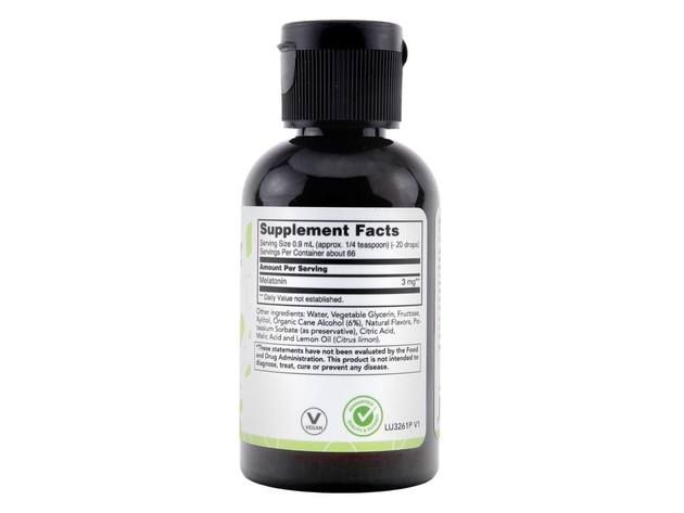 LuckyVitamin - Melatonin Liquid 3 mg. - 2 fl. oz.