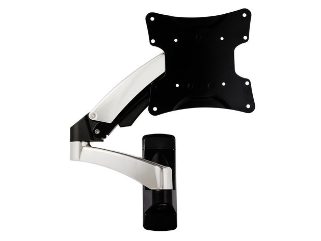 Costway TV Wall Mount Hydraulic Arm Adjustable Monitor Bracket For 32 To 42'' Up To 51lbs - Silver