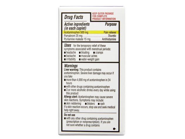 Rite Aid Maximum Strength Menstrual Pain Relief Caplets, Aspirin and Caffeine Free, 40 Count