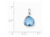 Swiss Blue Topaz Pendant Necklace 4.00 Carat (ctw) in Sterling Silver