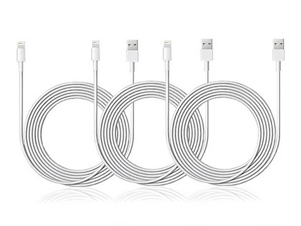 10-Ft MFi-Certified Lightning Cable: 3-Pack - Product Image