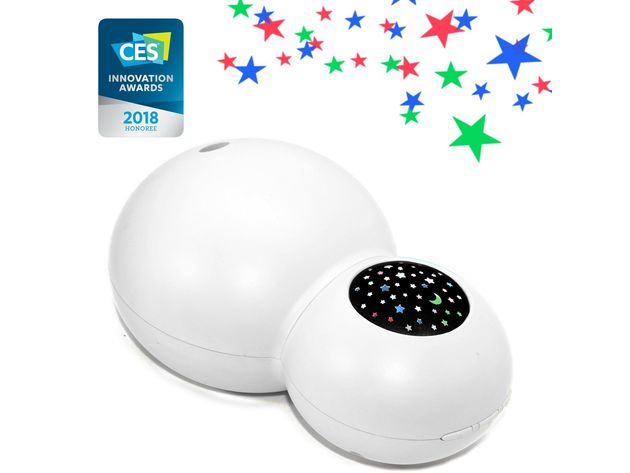ZAQ Sky Aroma Essential Oil Kids Diffuser LiteMist Ultrasonic Aromatherapy Humidifier - 120 ML Warm Light (White)