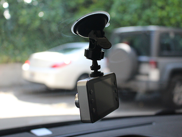 This dash camera is set to record behind you at all times, giving you a valuable view of the road and serving as a witness in the event of being rear-ended 