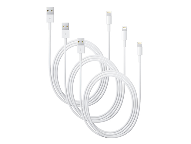 Apple MFi-Certified Lightning Cable: 3-Pack
