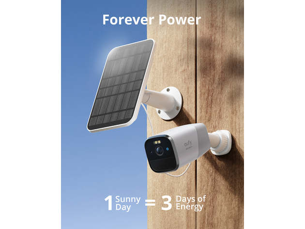 eufy Security 3G/4G LTE Cellular Outdoor Security Camera with Solar Panel,  2K HD, Starlight Night Vision, and Human Detection. No Wi-Fi. Works with  AT&T and Verizon. EIOTCLUB SIM Card Included. 