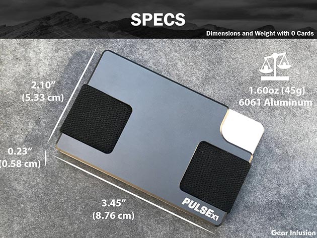PulseX1 Ultra Slim Wallet (Silver)